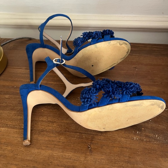 Zara Basic Collection Blue Heels Size 39 - Picture 5 of 6